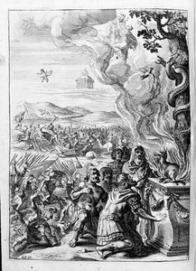Ovid (Ovidius) - illustration til bog 15 - (P. Ovidius Nasonis Metamorphose libri XV um notis TH. Farnabii.) note af Thomas Farnaby (Farnabia) (1575-1647) af Unknown artist