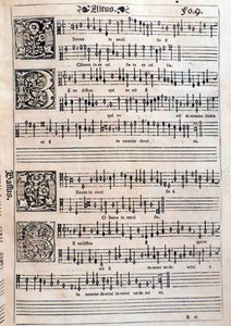 Side fra Bog med Otte Messer (1541) af Unknown artist