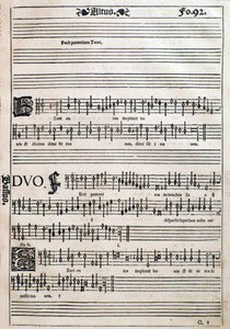 Side fra Bog med Otte Messer (1541) af Unknown artist