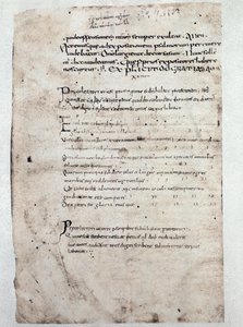 Side med kommentarer til salmerne af Cassiodore (manuskript, 9. århundrede) af Unknown artist