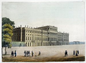 Slottet i Schönbrunn i det 19. århundrede af Unknown artist