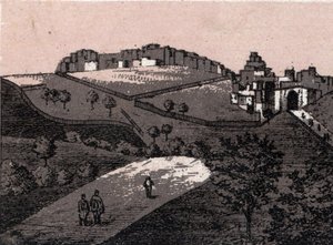 Palæstina: udsigt over byen Betlehem (Bethlehem). i "" Verden illustrerer 168 visninger"" Udateret (slutningen af 1800-tallet) af Unknown artist