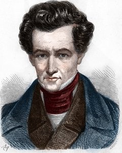 Portræt Armand Carrel (1800-1836), fransk journalist. af Unknown artist