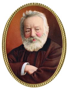 Portræt af den franske forfatter Victor Hugo - Portræt af den franske forfatter Victor Hugo (1802 - 1885) - Kromolitografi fra slutningen af det 19. århundrede. af Unknown artist
