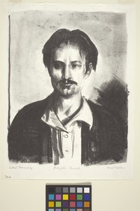 Portræt af John Carroll (blæk) af Unknown artist