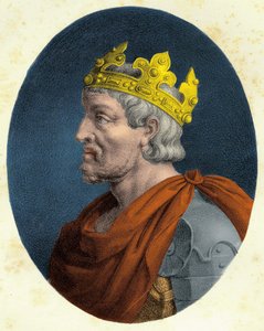 Portræt Pepin the Brief (ca. 714 - 768). af Unknown artist