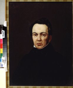 Portræt af forfatteren, orientalisten og journalisten Osip Senkovsky (1800-1858) (Portræt af forfatteren, orientalisten og journalisten Osip Senkovsky). Anonymt maleri. Olie på lærred, omkring 1830. Romantik. Institut for russisk litteratur IRLI (Pushki Ho af Unknown artist