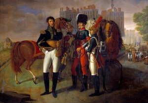 Portræt i fuld længde af La Ronciere, chef for kavaleriskolen i Saint Germain Anonym maleri. 1812. Paris, Hærmuseet af Unknown artist