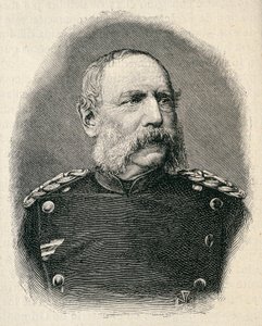 Portræt af ALBERT King of Saxony (1828-1902), soldat, der deltog i slaget ved Sedan. gravering af Unknown artist