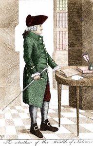 Portræt af Adam Smith (1723 - 1790), skotsk filosof og økonom. af Unknown artist