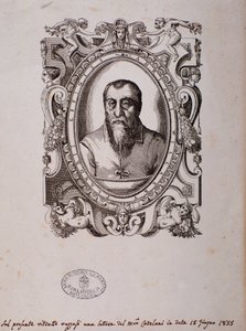 Portræt af Adrian Willaert (træsnit) af Unknown artist