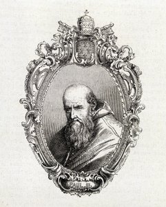 Portræt af Alessandro Farnese, Paul III (1468 - 1549) pave fra 1534 til 1549. af Unknown artist