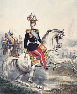 Portræt af Alexander II Nikolayevich (farvegravering) af Unknown artist