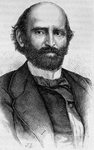 Portræt af Alexandre Glais-Bizoin (1800 - 1877). Indgravering af slutningen af det 19. århundrede i "Histoire de France"" af H. Martin. af Unknown artist