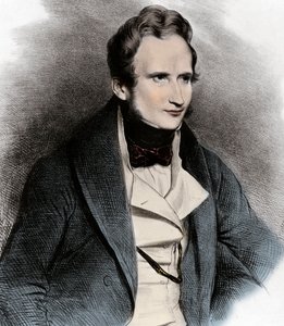 Portræt af Alfred de Vigny - Portræt af digteren Alfred de Vigny (1797-1863) - af Unknown artist