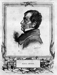 Portræt af Andre Marie Ampere (1775 - 1836) fransk fysiker. af Unknown artist