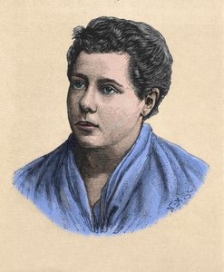 Portræt af Annie Besant (1847 -1933) teosof, britisk feminist og forfatter. af Unknown artist