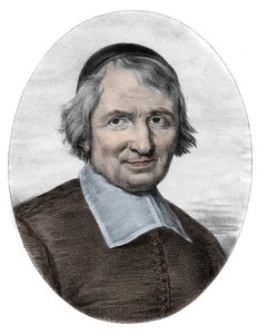 Portræt af Antoine Arnauld dit le Grand Arnauld (1612-1694), fransk præst, teolog, filosof og matematiker, medlem af Jansenisterne (Portræt af Antoine Arnauld fransk romersk-katolsk teolog, filosof og matematiker, en af de førende af Unknown artist