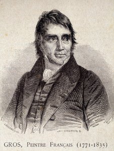 Portræt af Antoine Jean Gros, fransk maler (1771-1835) - i “Les Contemporains”, n.d. slutningen af 1800-tallet (gravering) af Unknown artist