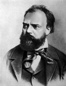 Portræt af Anton (Antonin) Dvorak (1841 - 1904), tjekkisk komponist. af Unknown artist