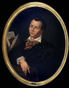 Portræt af Antonin Careme (1783 - 1833) kok - Maleri, al. Escoffier Foundation af Unknown artist