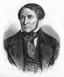 Portræt af Auguste Barbier (1805 - 1882), fransk forfatter. stik fra 1870. af Unknown artist