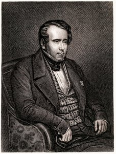 Portræt af Augustin Thierry, fransk historiker (gravering af Unknown artist