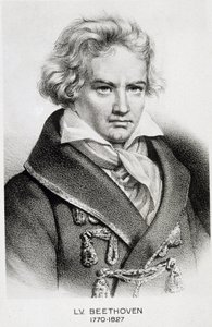 Portræt af Beethoven (1770 - 1827). af Unknown artist