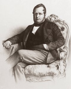 Portræt af Camillo Benso greve af Cavour (1810 - 1861) - Portræt af Camillo Benso, jarl af Cavour (1810-1861). af Unknown artist