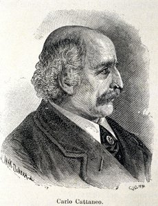 Portræt af Carlo Cattaneo (1801-1869) af Unknown artist