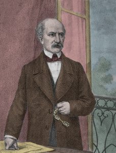 Portræt af Carlo Cattaneo (1801-1869), italiensk patriot, filosof - Portræt af patriot, filosof, politisk tænker Carlo Cattaneo (1801-1869) af Unknown artist