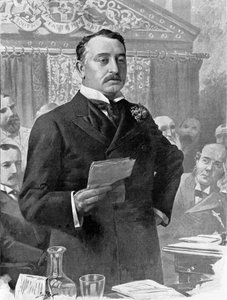 Portræt af Cecil John Rhodes (1853-1902), britisk forretningsmand og kolonialadministrator. af Unknown artist
