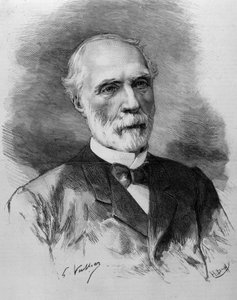 Portræt af Charles de Freycinet (1828 - 1923), formand for Ministerrådet. Indgravering af det 19. århundrede. af Unknown artist