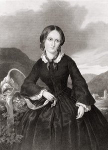 Portræt af Charlotte Bronte (1816 - 1855), digter og romanforfatter. af Unknown artist