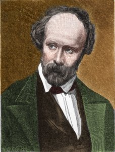Portræt af Christian Friedrich Hebbel (1813-1863), tysk digter og dramatiker af Unknown artist
