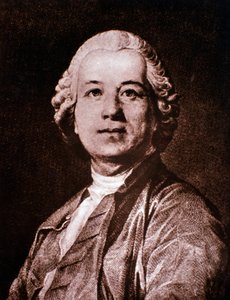 Portræt af Christoph Gluck (gravering) af Unknown artist