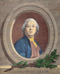 Portræt af Christoph Willibald, ridder VON GLUCK (1714 - 1787) tysk komponist af Unknown artist