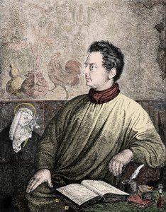Portræt af Clemens Brentano (1778-1842), tysk forfatter og digter - Portræt af Clemens Maria Brentano af Unknown artist