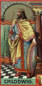 Portræt af Clovis-kongen af frankerne fra 481-511 e.Kr. af Unknown artist