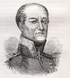 Portræt af David Hendrik, Baron Chasse 1765-1849 - gravering af Unknown artist