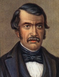 Portræt af David Livingstone, skotsk missionær og opdagelsesrejsende i Afrika. af Unknown Artist