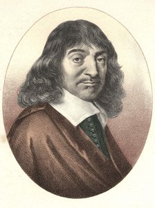 Portræt af Descartes (1596 - 1650). af Unknown artist