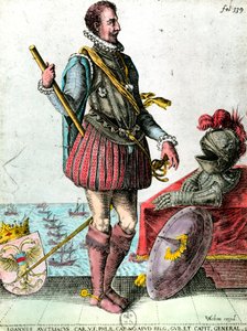 Portræt af Don Juan Jose af Østrig (1629-1679) Vicekonge af Holland Gravering af det 17. århundrede Privat samling af Unknown artist