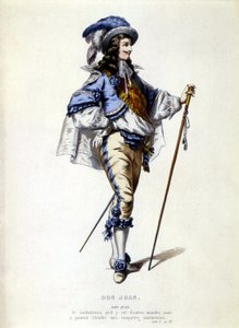 Portræt af Don Juan til fods, sd. 19. århundrede af Unknown artist