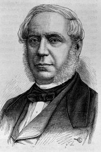 Portræt af Edouard Drouyn de Lhuys (1805 - 1881). Indgravering af slutningen af det 19. århundrede i "Histoire de France"" af H. Martin. af Unknown artist