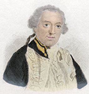 Portræt af Edward Boscawen (1711-1761), engelsk admiral og politiker. Indgravering af det 19. århundrede. af Unknown artist