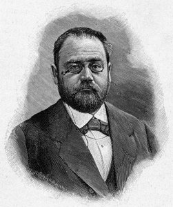 Portræt af Emile Zola, af Unknown artist