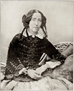 Portræt af Emma Roberts, forlovet et par måneder af den italienske patriot Giuseppe Garibaldi (1807-1882). Fra et fotografi. Privat samling af Unknown artist