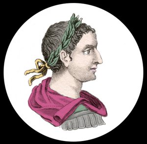 Portræt af kejser Elagabal eller Heliogabale (Marcus Aurelius Antoninus eller Heliogabalus) (204-222 e.Kr.). Indgravering af det 19. århundrede. af Unknown artist