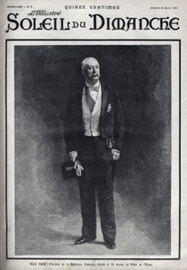 Portræt af Felix Faure (1841-1899), præsident for den franske republik offentliggjort under hans død den 16. februar i Palais de l